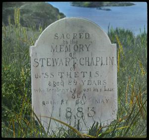 Image of Inscription on Gravestone in Graveyard, South Greenland